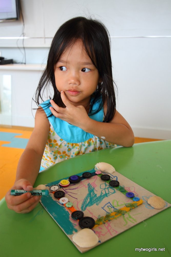 Zaria making picture frame